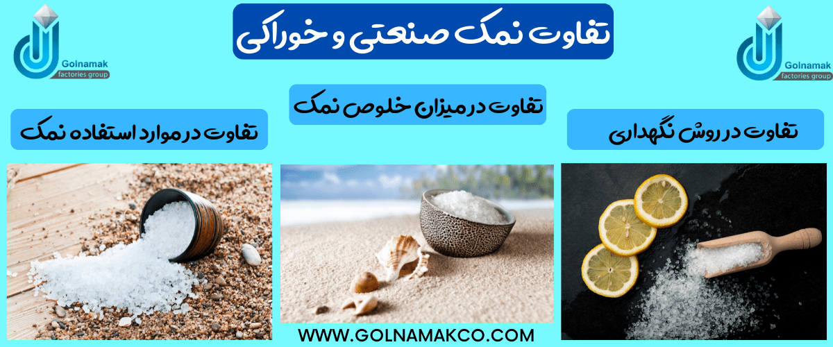 تفاوت نمک صنعتی و خوراکی