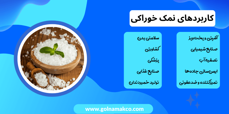 کاربردهای نمک خوراکی
