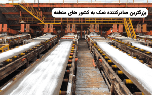 بزرگترین صادرکننده نمک به کشور های منطقه